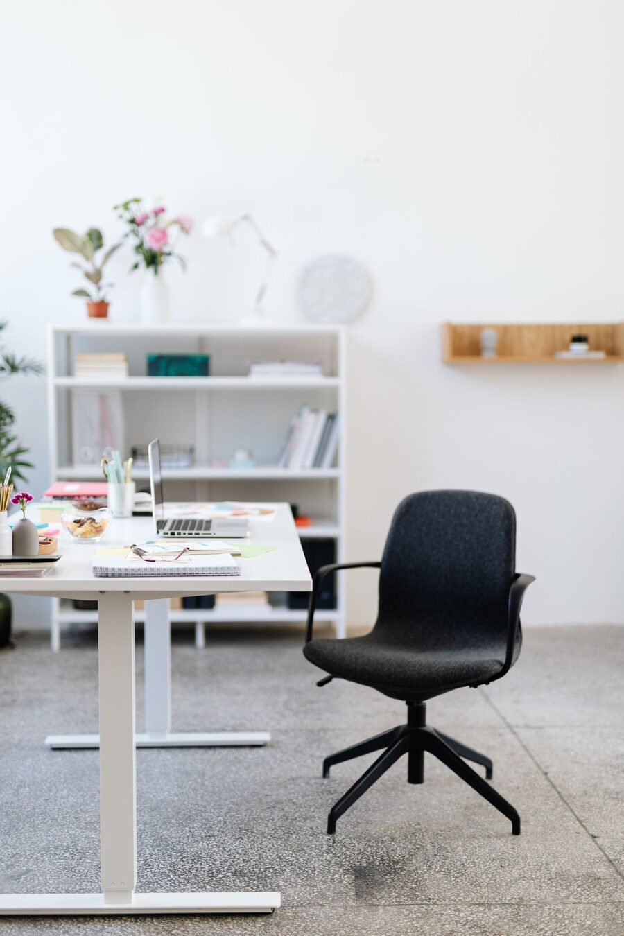 A bright small-business workspace